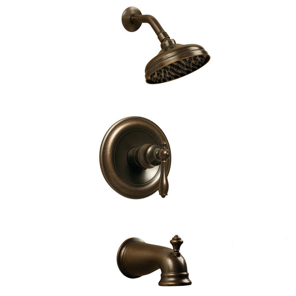 Glacier Bay Estates Single-Handle 1-Spray Tub and Shower Faucet in Heritage Bronze (Valve Included) HD874X-1096H