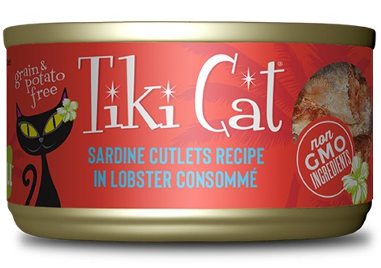 Tiki Cat Bora Bora Grill Sardines， 2.8oz