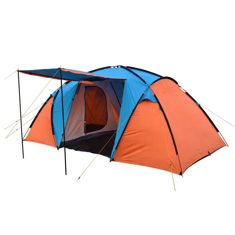 Hot Selling Custom Portable Carpas Camping Travel Waterproof 4 Season Double Layers Rainproof Outdoor Camping Tent