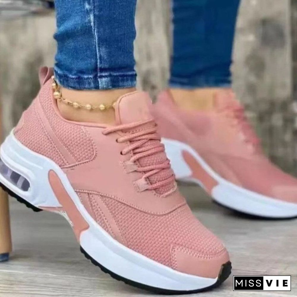 Women'Casual Mesh Colorblock Sneakers