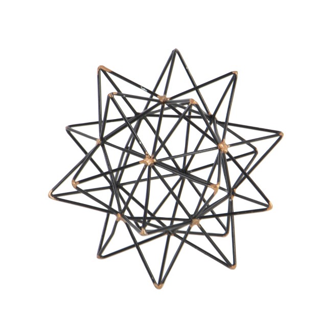 Modern Reflections Iron Geodesic Decorative Star 7 quot Olivia amp May