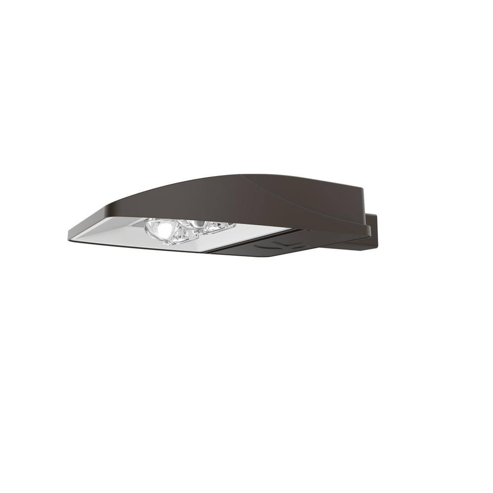 Lithonia Lighting Contractor Select 400- Watt Equivalent Integrated LED Dark Bronze Weather Resistant Area Light 4000K ESX1 LED P4 40K R3 MVOLT UPA BLS DDBXD