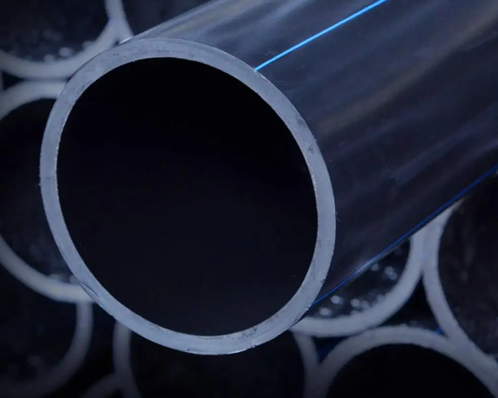 High Density HDPE  PE100  Large Diameter Plastic Tubes PE Pipe For Water Supply