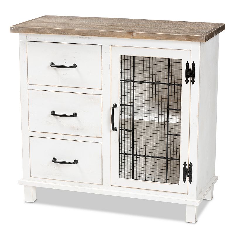 Baxton Studio Faron 3-Drawer Storage Cabinet