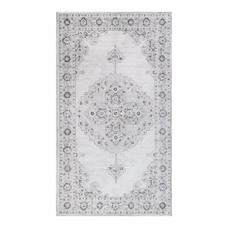 Superior Modern Farmhouse Medallion Indoor Area Rug