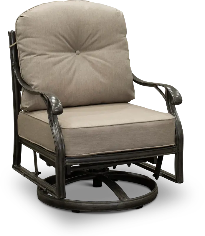 Macan High Back Patio Dining Swivel Rocker