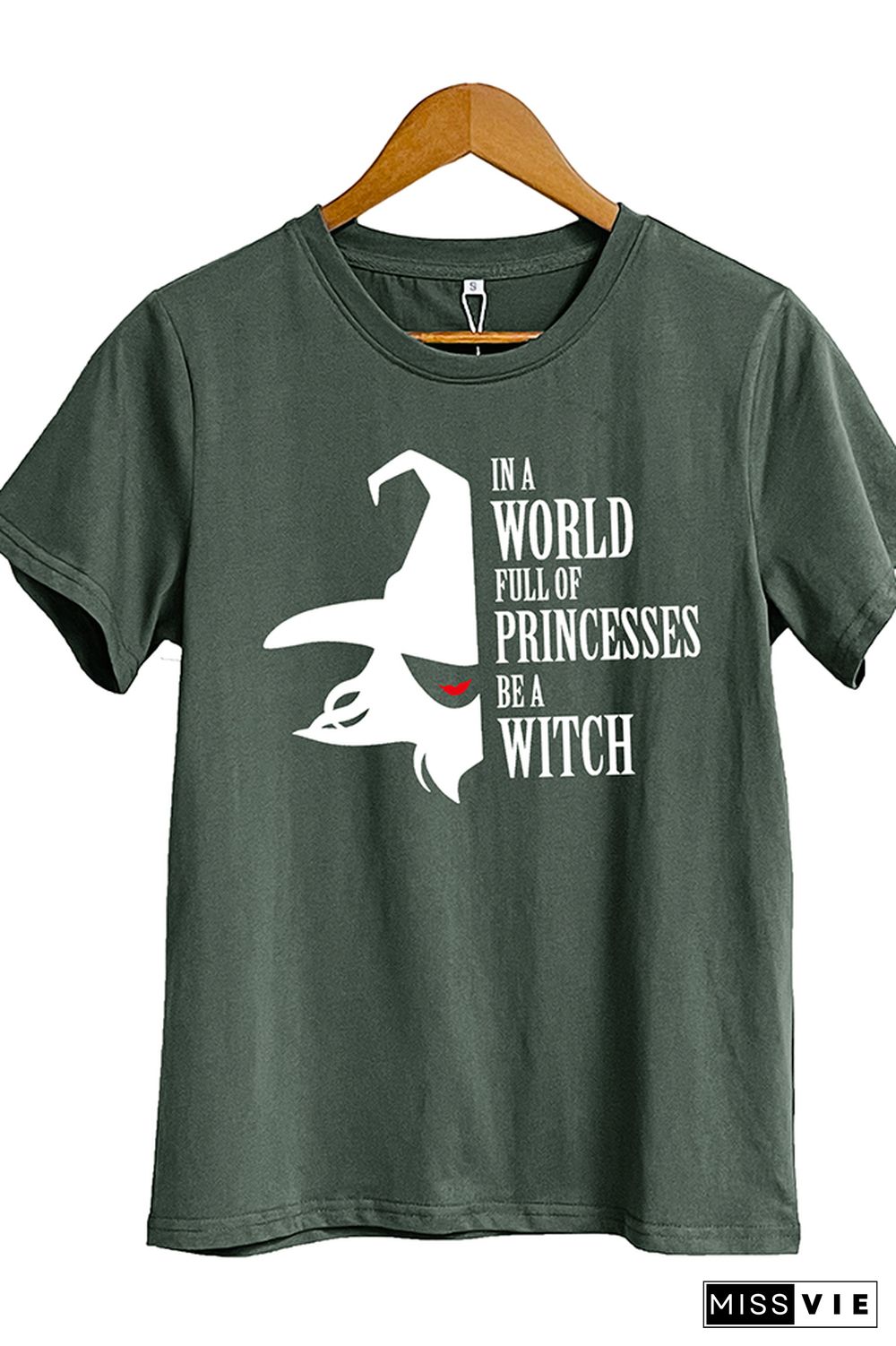 Spooky Witch Short Sleeve Graphic Tee Wholesale