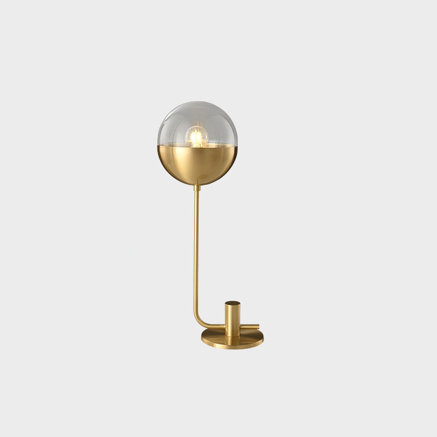 Brass Globular Table Lamp