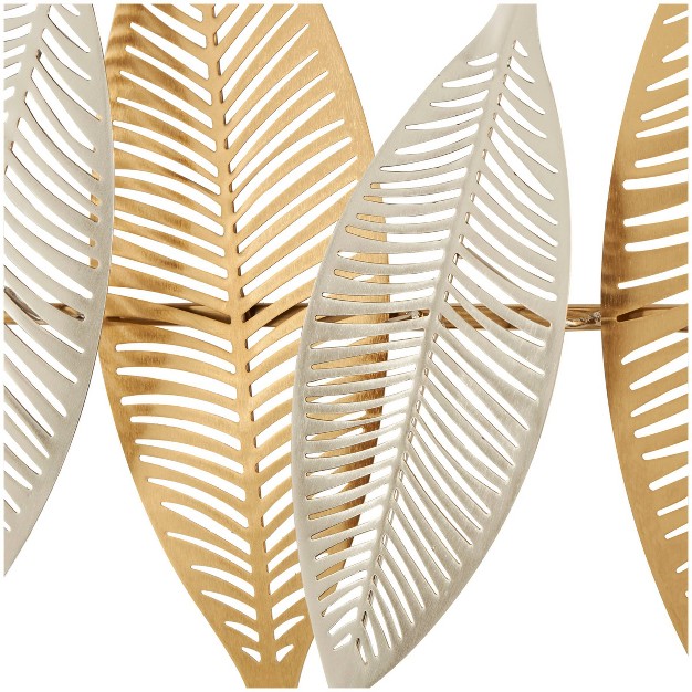 Metal Leaf Metallic Wall Decor With Silver Accents Gold Olivia amp May