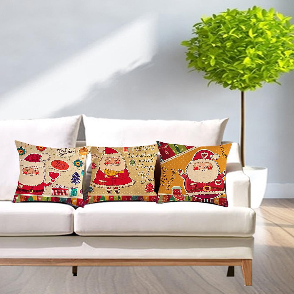 1pc Christmas Decorations For Xmas Pillowcase Santa Claus Pillow Cover Cushion Home Decor  8