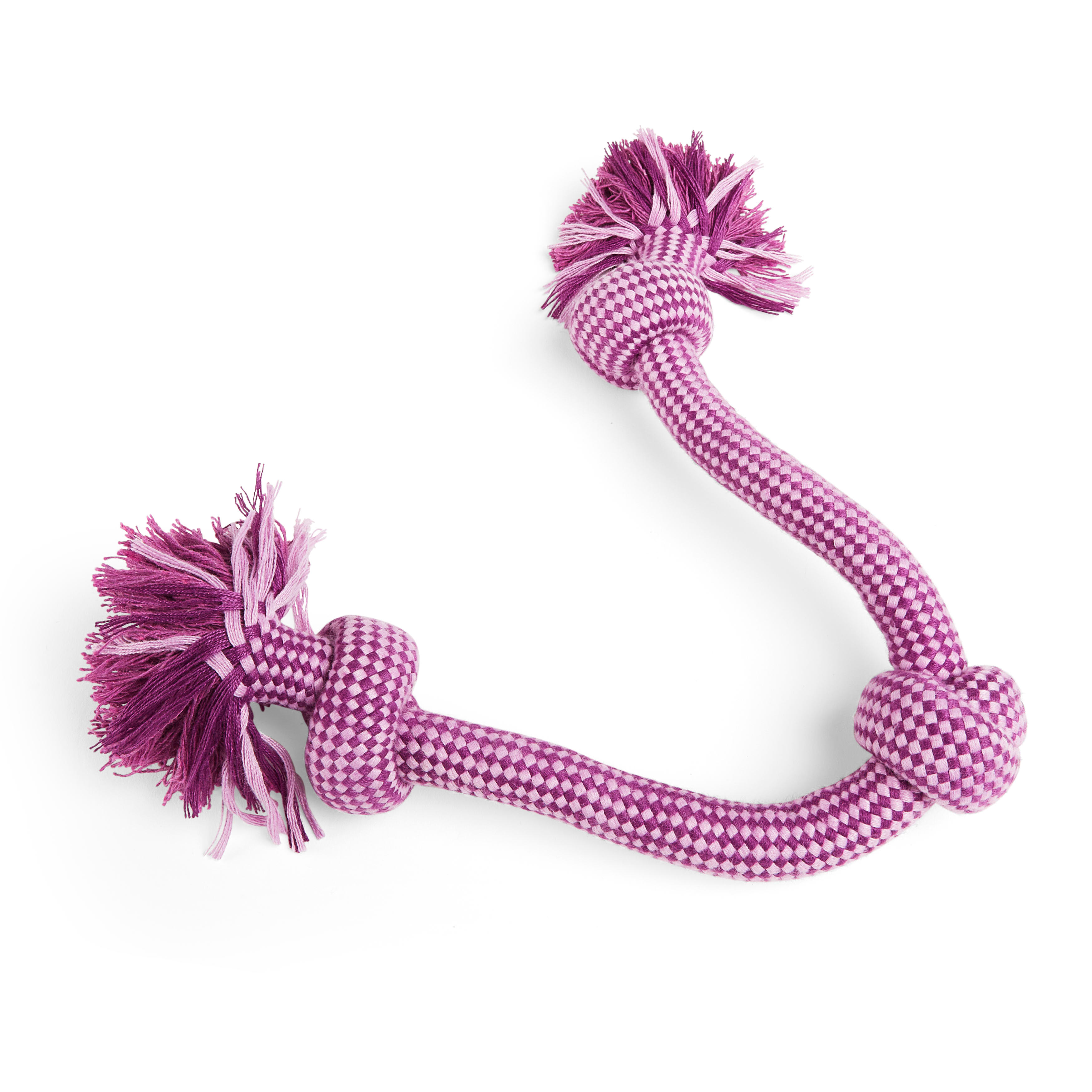 Leaps  Bounds Purple Knotted Rope Tug Dog Toy， Large