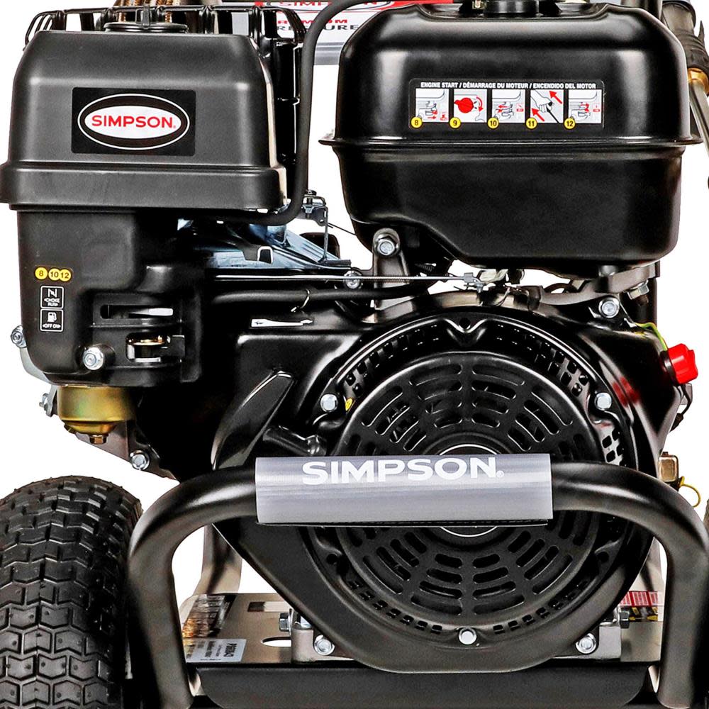 PowerShot 4400 PSI at 4.0 GPM SIMPSON 420cc with AAA Triplex Plunger Pump Cold Water Professional Gas Pressure Washer ;