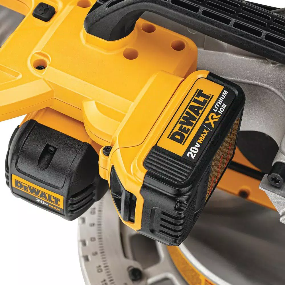 DEWALT 20-Volt MAX Cordless 7-1/4 in. Sliding Miter Saw with (1) 20-Volt Battery 4.0Ah and Oscillating Tool and#8211; XDC Depot