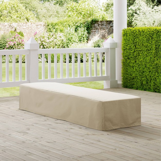 Crosley Outdoor Chaise Lounge Furniture Cover Tan