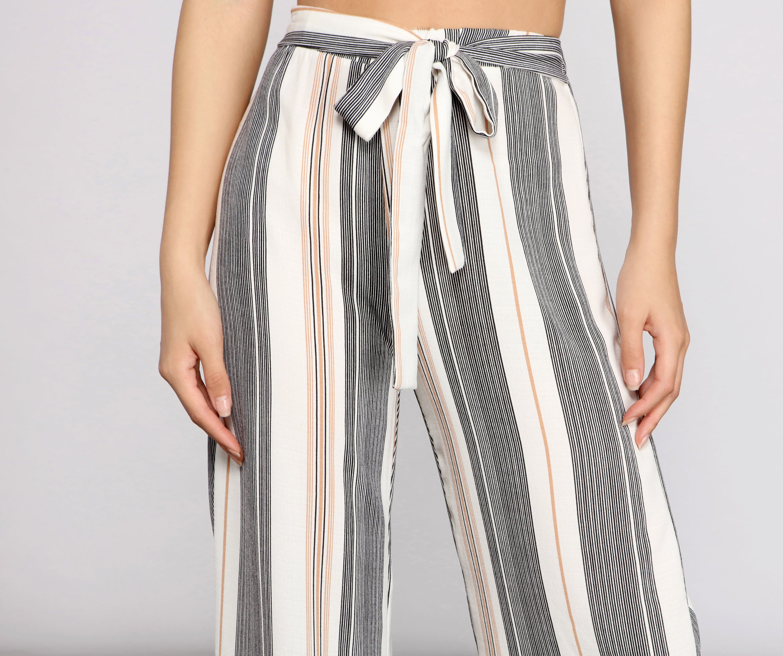 Stylish Vibes Striped Wide-Leg Pants