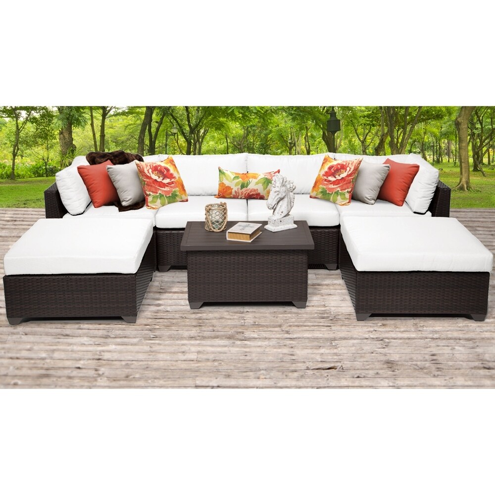 Belle 7 Piece Outdoor Wicker Patio Furniture Set 07b