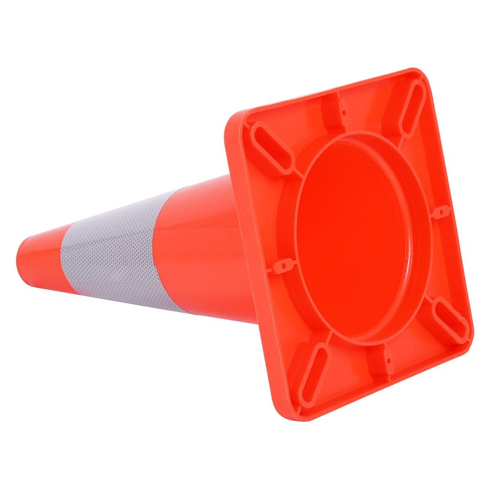 Costway 5PCS Traffic Cones 18'' Slim Fluorescent Reflective Road