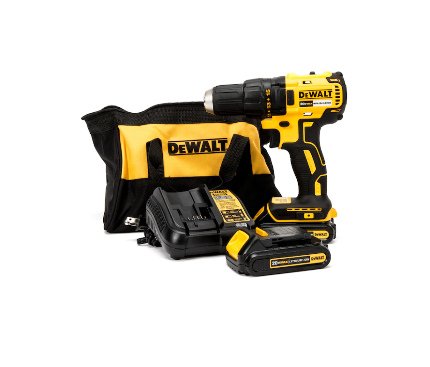 DEWALT DCD777C2 20-volt Max 1/2-in Brushless Cordless Drill (2-Batteries Included and Charger Included)