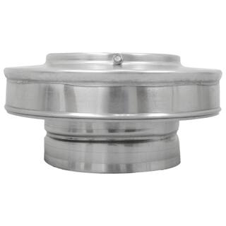 Active Ventilation 5 in. Dia Aluminum Vent Pipe Cap in Mill Finish VPC-5