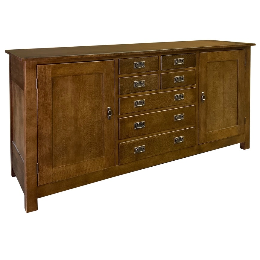 Mission 7 Drawer Sideboard With 2 Doors   82\