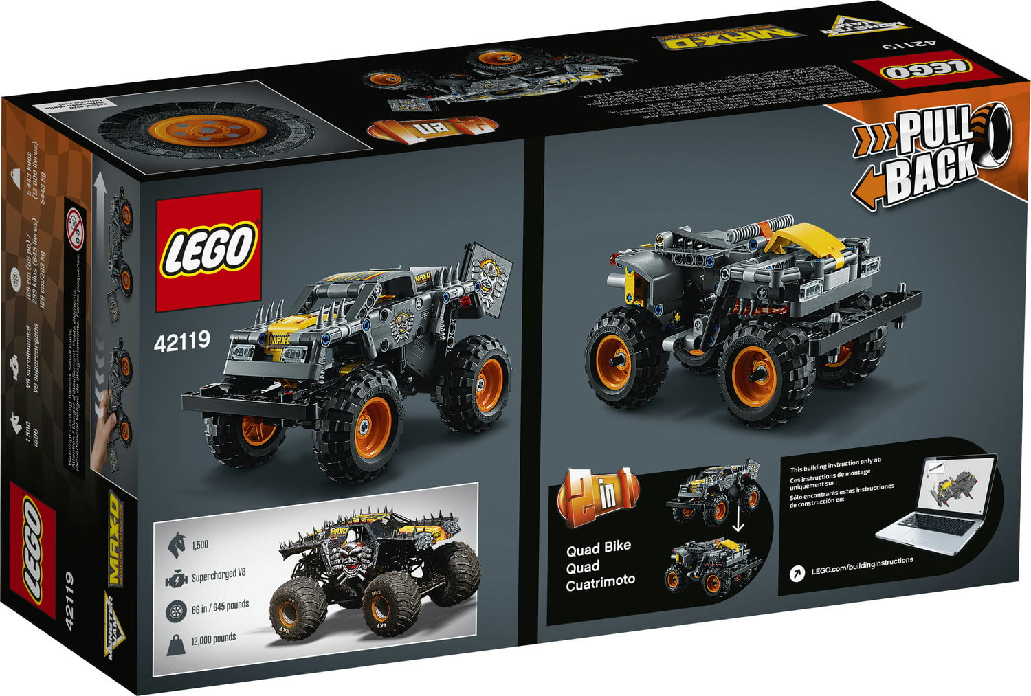 LEGO Monster Jam Max-D 42119 Building Set (230 Pieces)