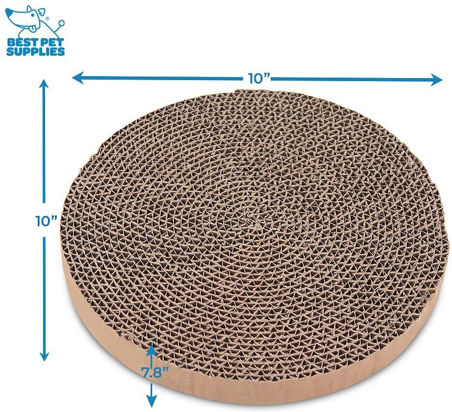 Best Pet Supplies Catify Spin and Scratch Cat Scratcher Replacement Pads， 5 count