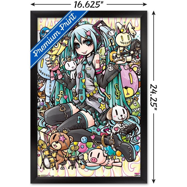 Trends International Hatsune Miku Toys Framed Wall Poster Prints