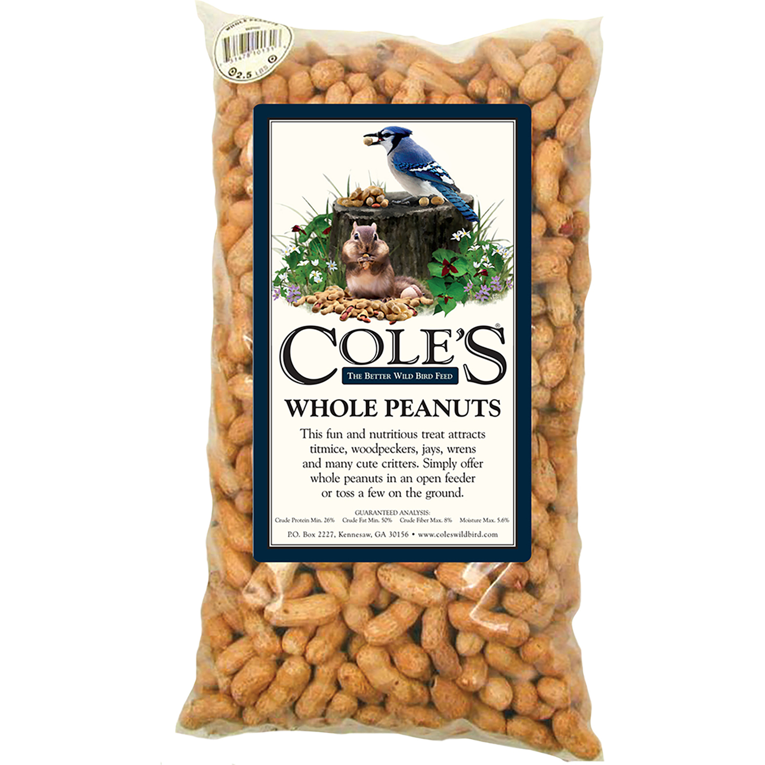 Coles Assorted Species Whole Peanuts Wild Bird Food 2.5 lb