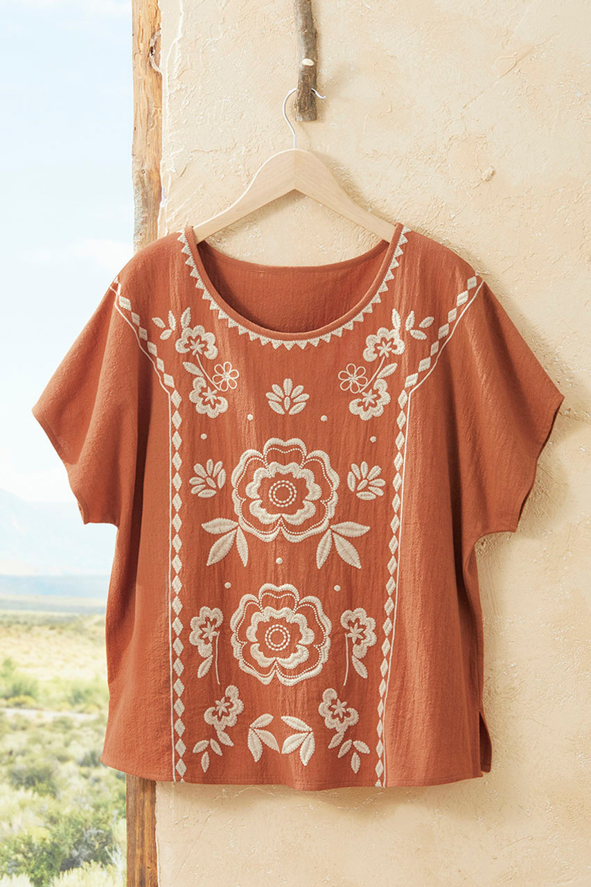 Cara Rosa Embroidered Top