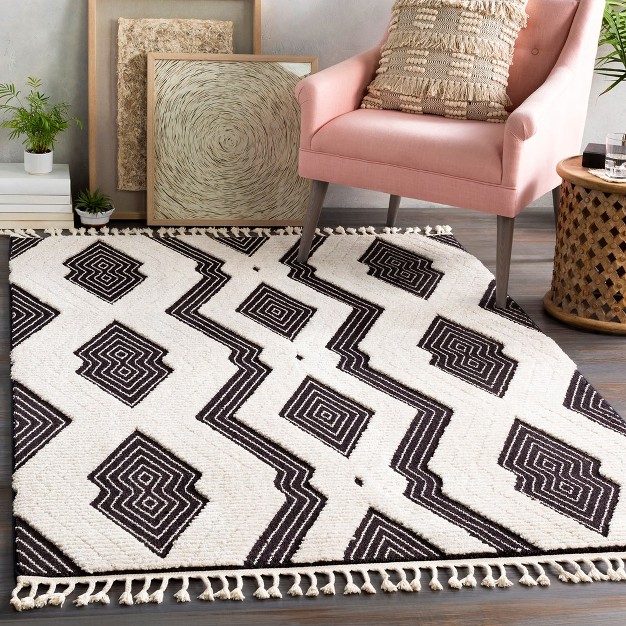 Mark amp Day Le Moule Rectangle Woven Indoor Area Rugs Black ivory