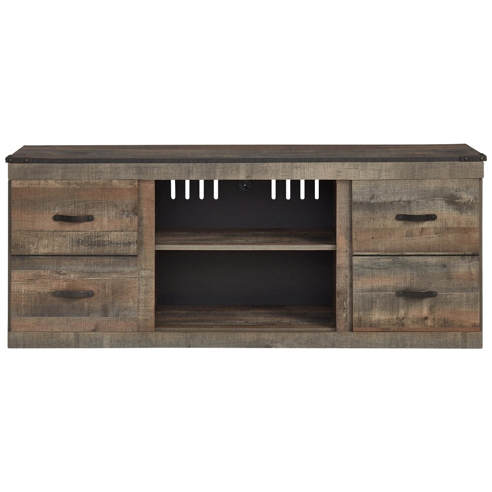 Trinell Casual Large TV Stand  Brown