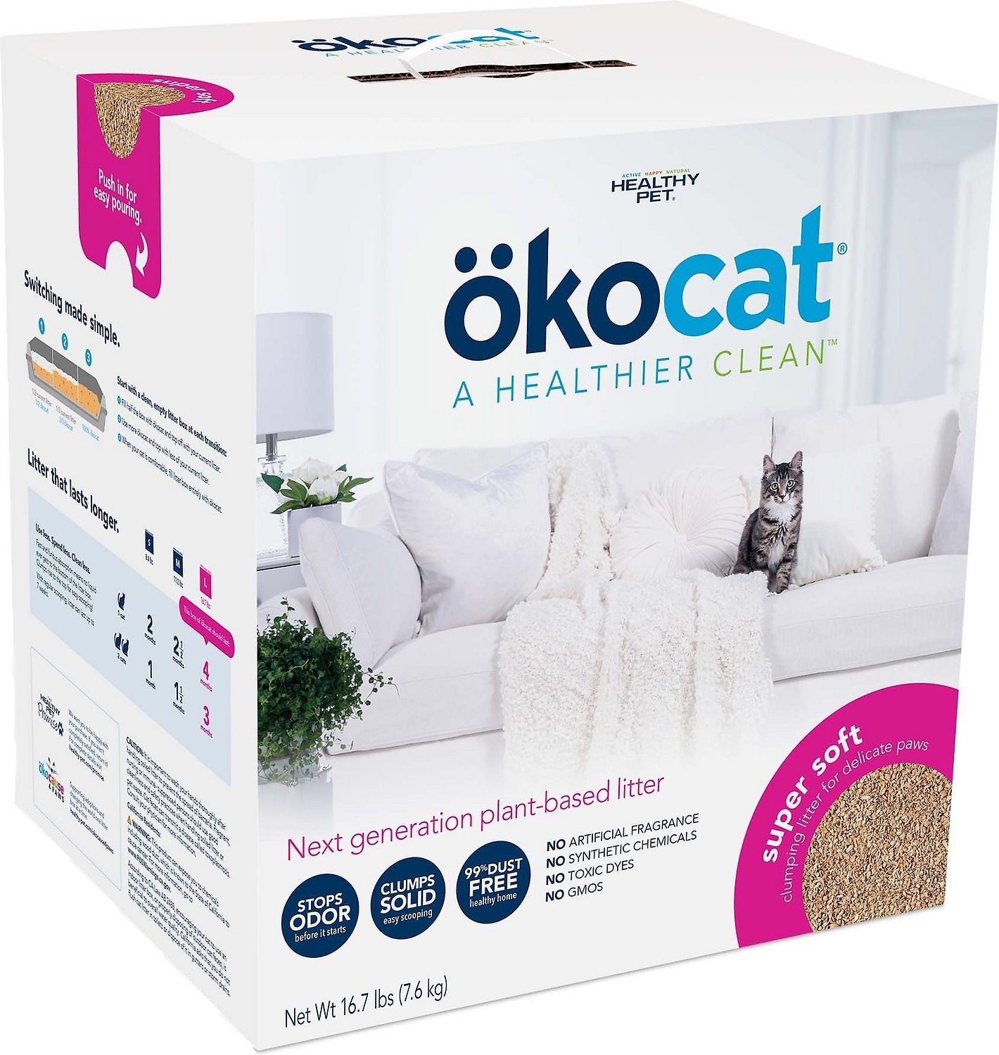 ökocat® Super Soft Clumping Wood Cat Litter