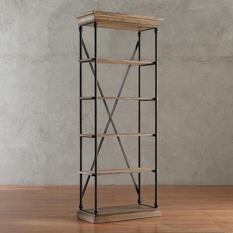 HomeVance a Metal Frame Bookshelf