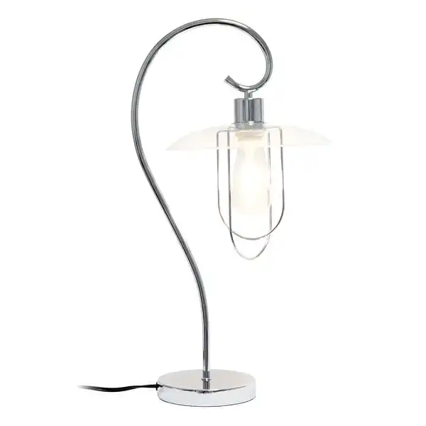 Lalia Home Modern Metal Scroll Table Lamp