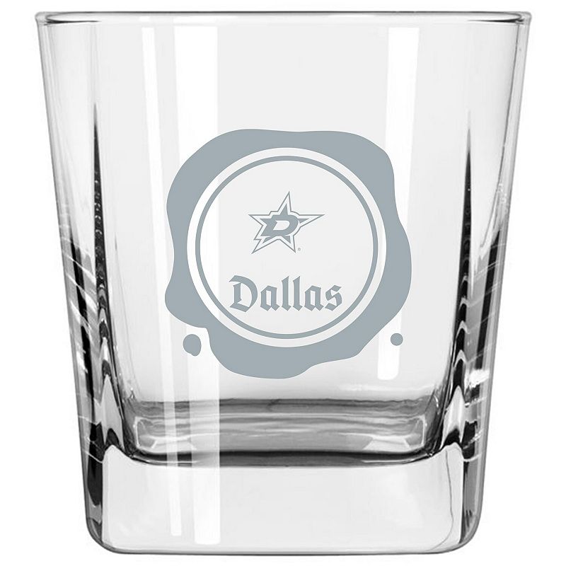 Dallas Stars 14oz. Frost Stamp Old Fashioned Glass