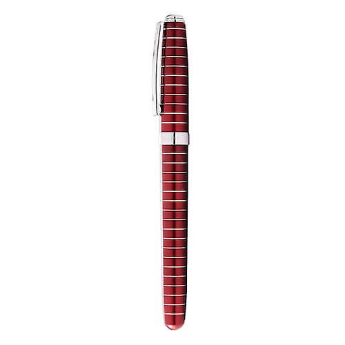 Cross Prelude Fountain Pen with Engraved Lines (Red)