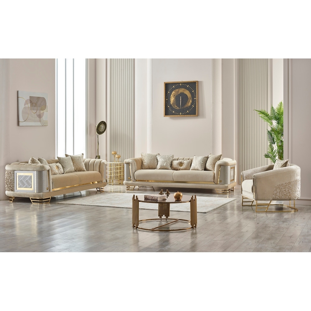 Reise 3 Pieces Living Room Sets 2 Sofa 1 Chair