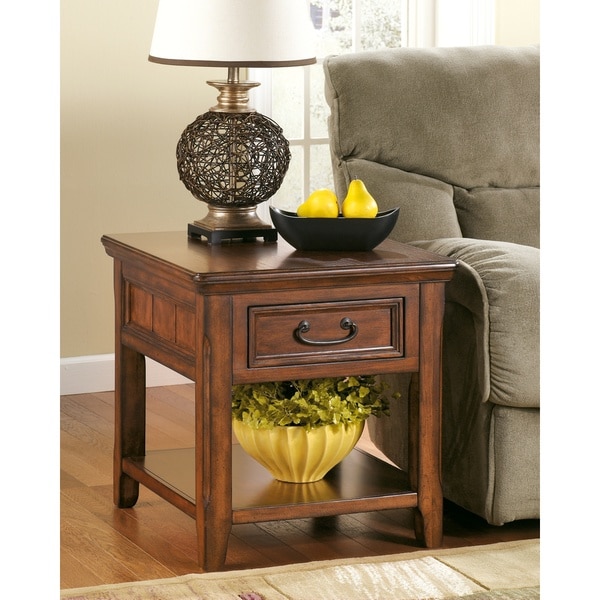 Signature Design by Ashley Woodboro Rectangular End Table