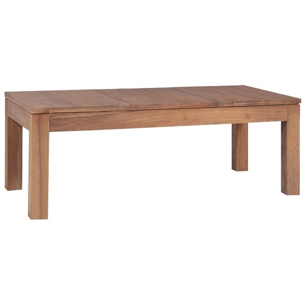 vidaXL Coffee Table Solid Teak Wood with Natural Finish 43.3