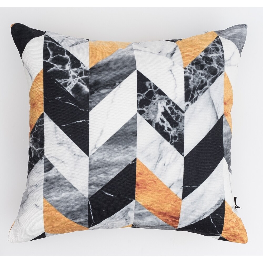 Marble Chevron Modern Pillow