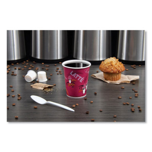 Dart Solo Bistro Design Hot Drink Cups， Paper， 10oz， 1000/Carton (370SI)