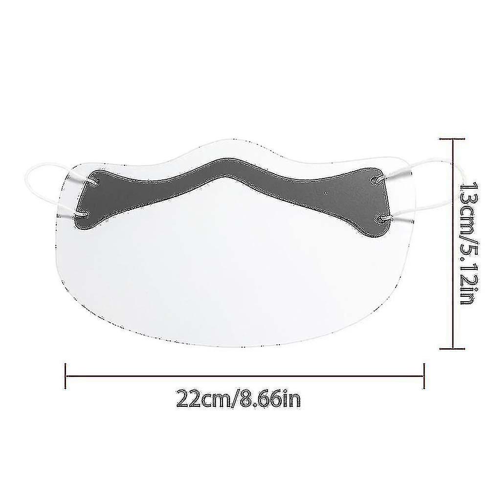 Reusable Clear Half Face Mask Protective Ppe Transparent Shield