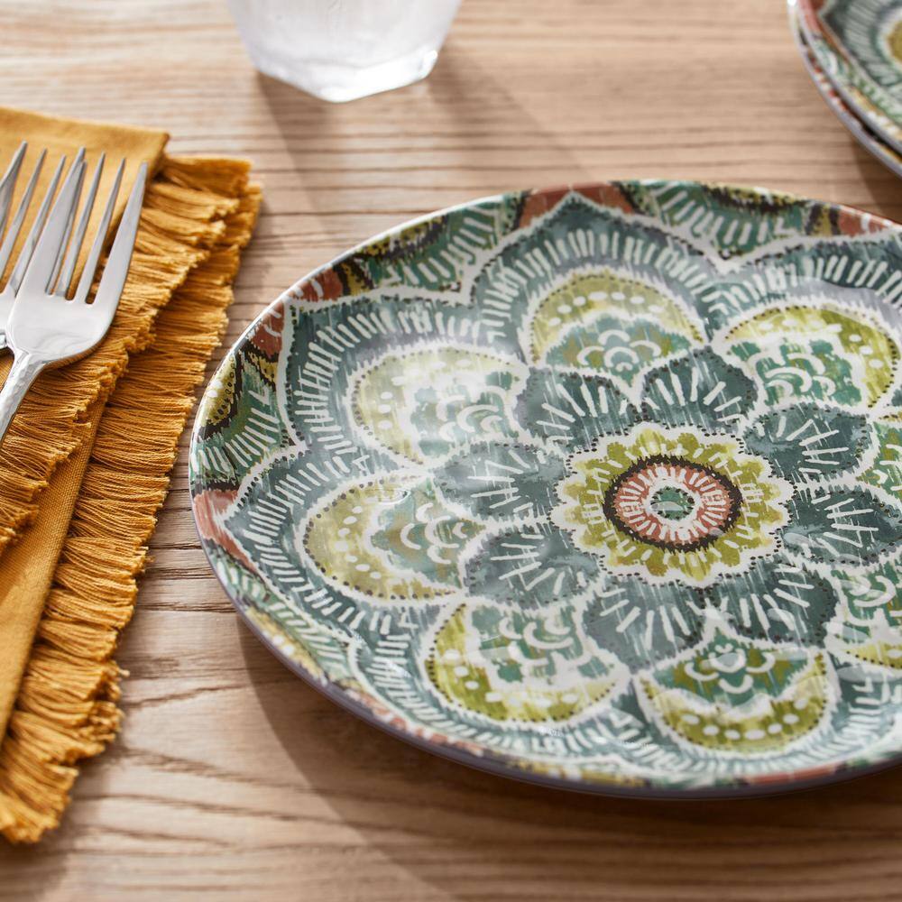 StyleWell Taryn Melamine Accent Plates in Jetsetter Medallion (Set of 6) NN0479MDL