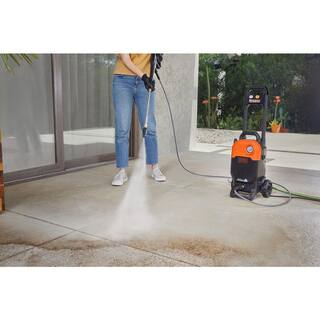 BLACK+DECKER 2000 PSI 1.2 GPM Cold Water Electric Pressure Washer with Integrated Wand and Hose Storage BEPW2000