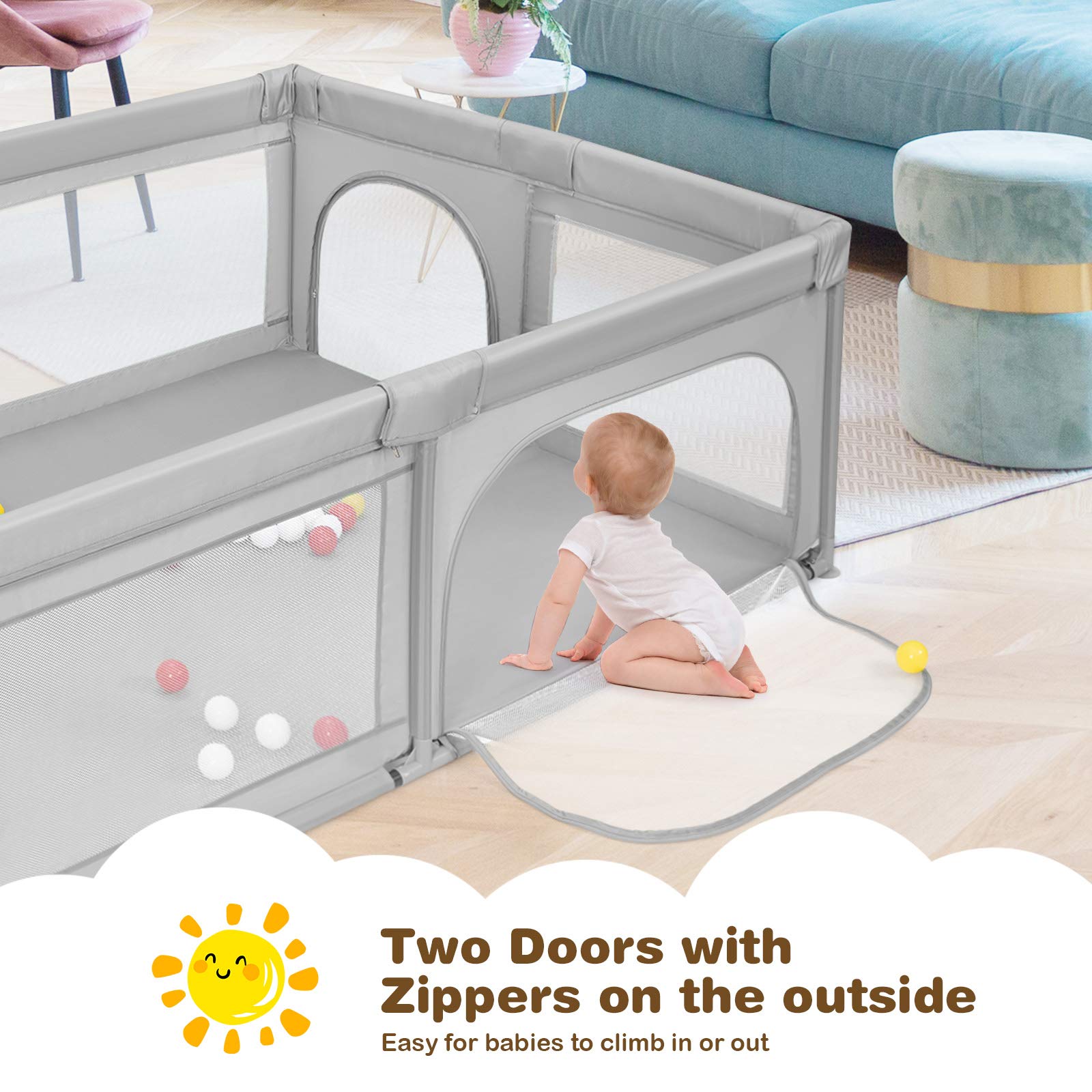 Costzon Baby Playpen for Toddler