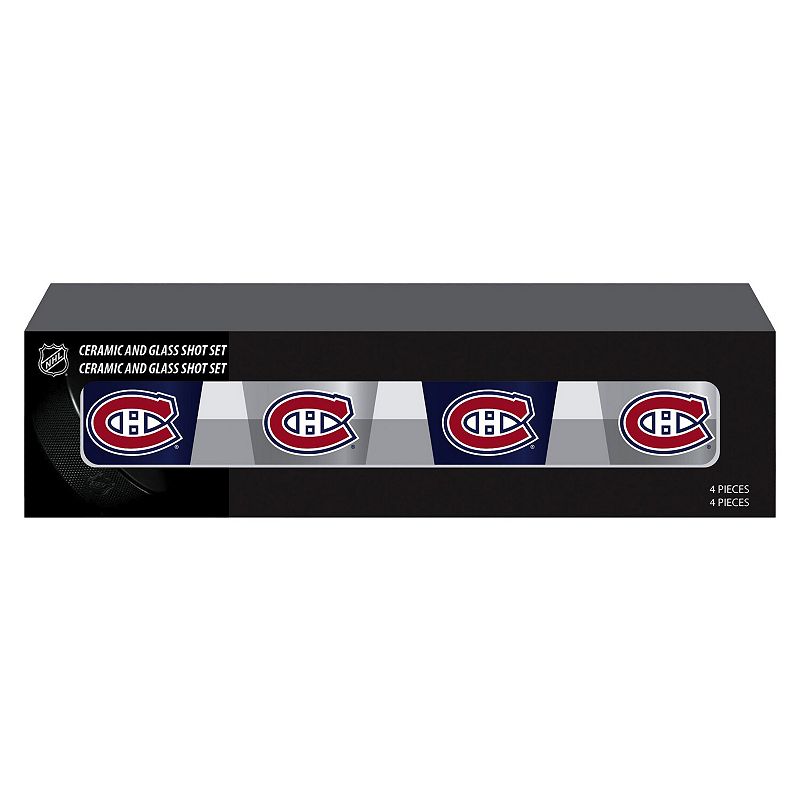 Montreal Canadiens Four-Pack Shot Glass Set