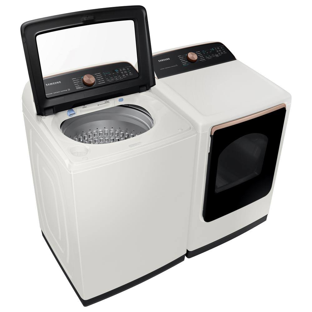  5.5 cu. ft. Smart High-Efficiency Top Load Washer with Impeller and Super Speed in Ivory ENERGY STAR WA55A7300AE