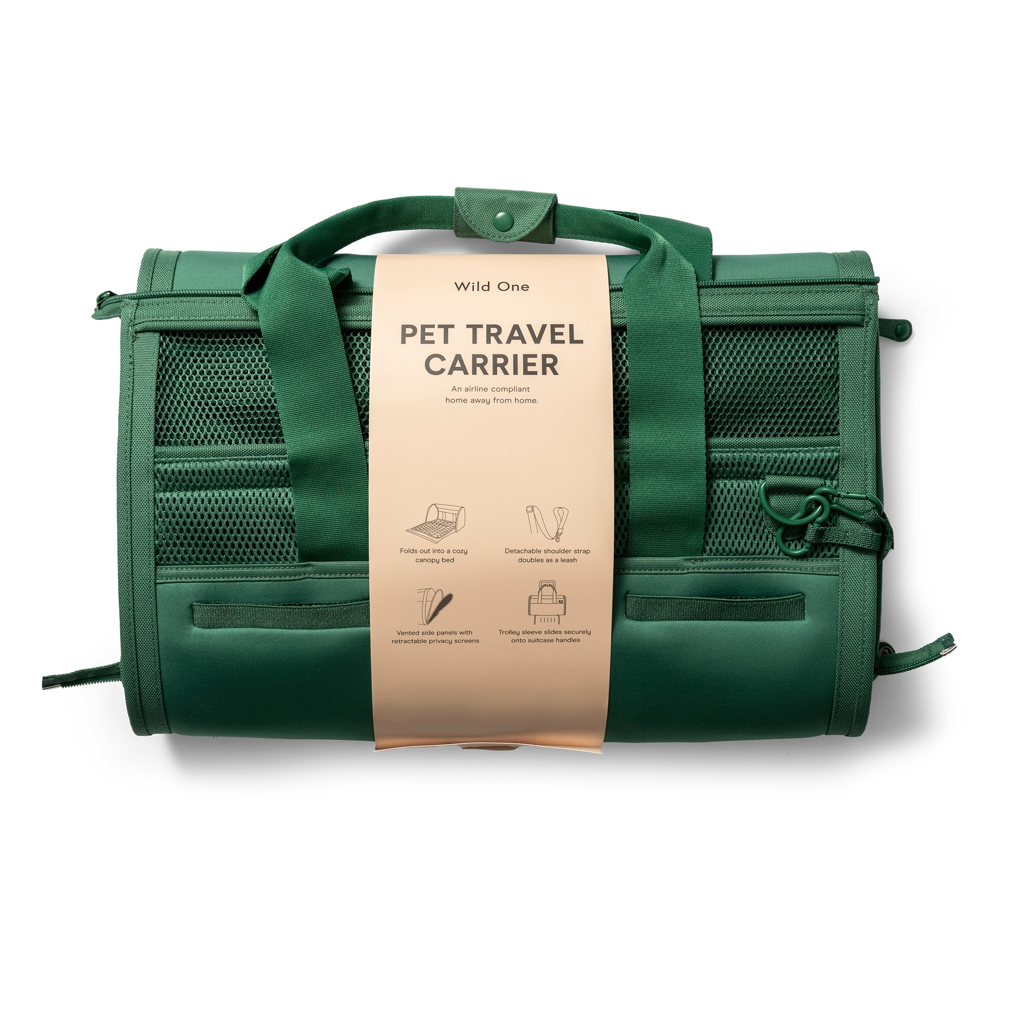 Wild One Spruce TSA Travel Carrier for Dogs， 11