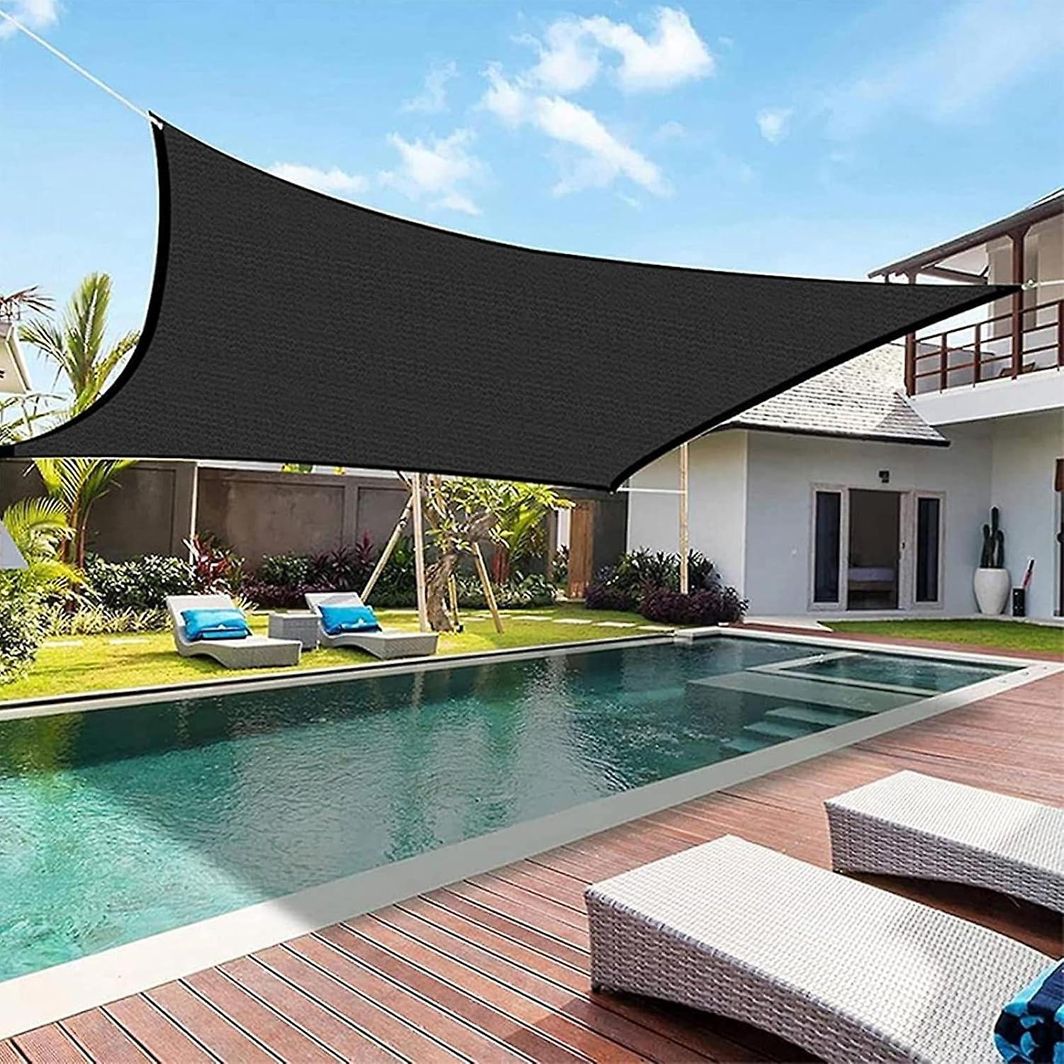 Swimming Pool Sun Awning | Uv Block Sun Shade 96% Sunshine Protection，sun Canopy Awning Shelter For Backyard， Patio， Porch， Pool， Pergola， Garden Loan