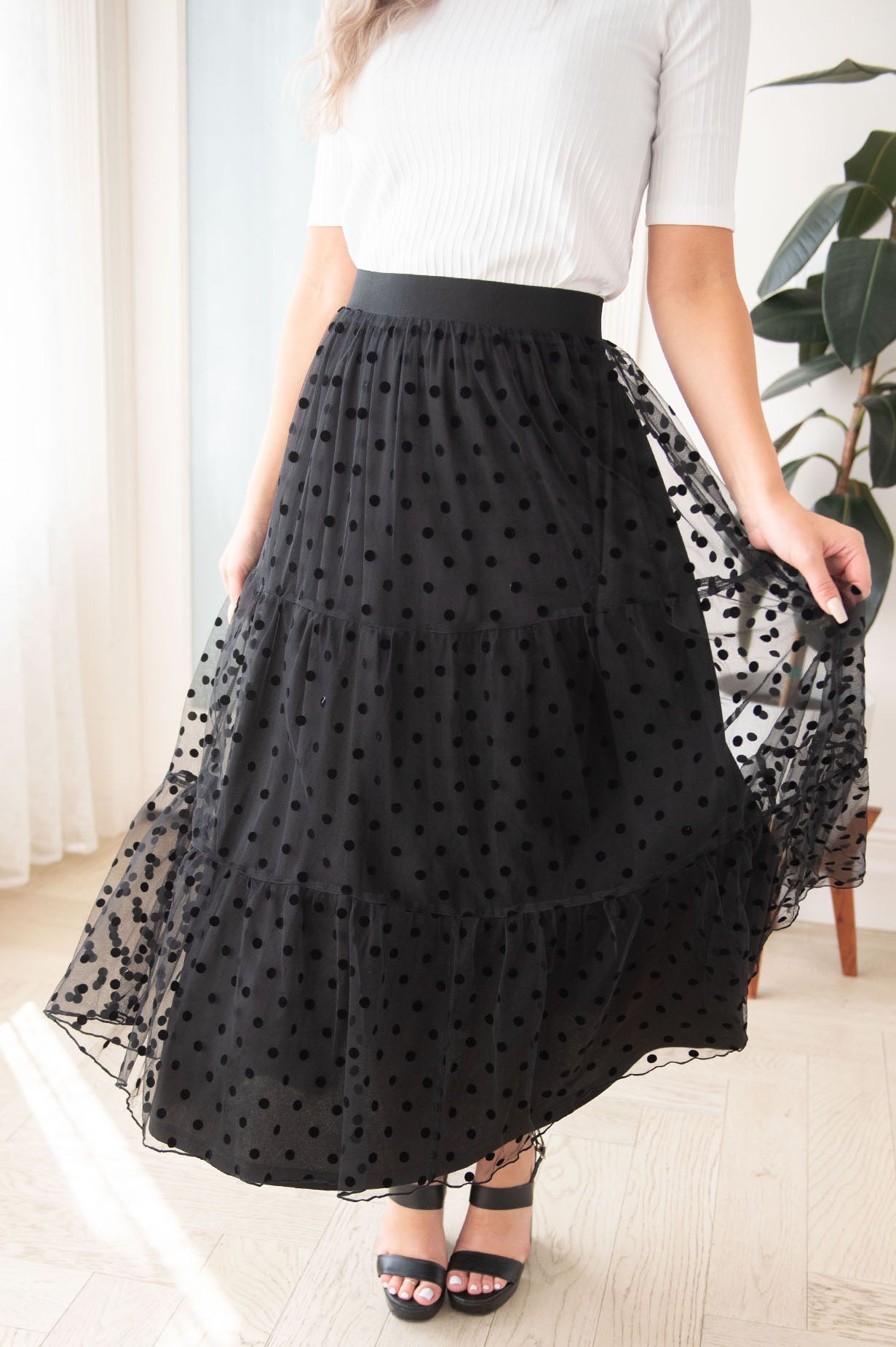 Twirling Beauty Modest Tulle Skirt